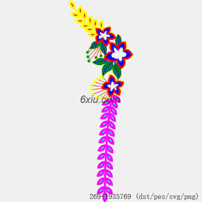 svg矢量绣花图下载
