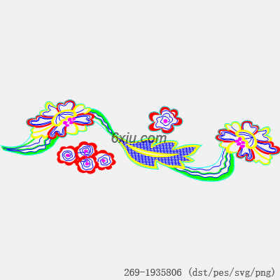 svg矢量绣花图下载