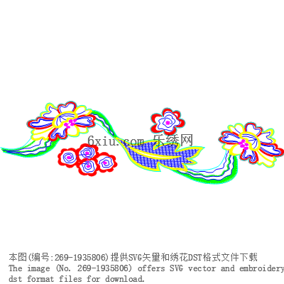 svg矢量绣花图下载
