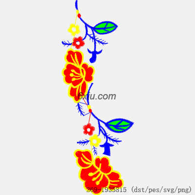 svg矢量绣花图下载