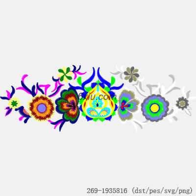 svg矢量绣花图下载