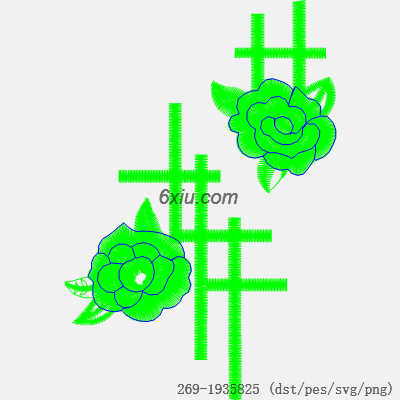 svg矢量绣花图下载