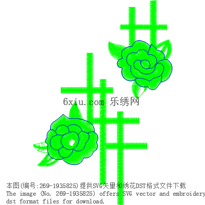 svg矢量绣花图下载