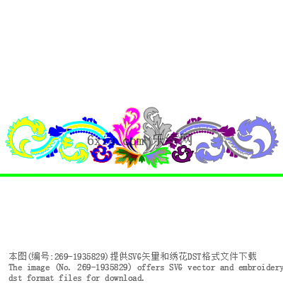 svg矢量绣花图下载