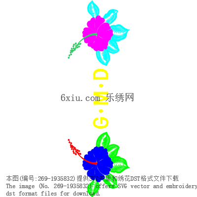 svg矢量绣花图下载