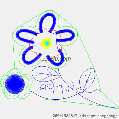 svg矢量绣花图下载
