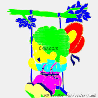 svg矢量绣花图下载