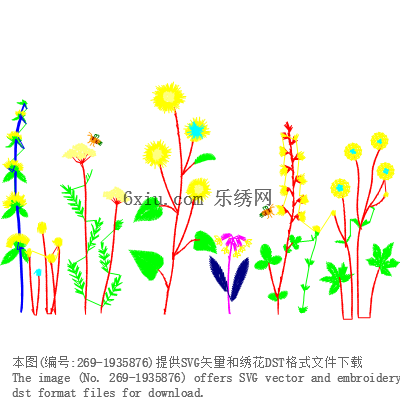 svg矢量绣花图下载