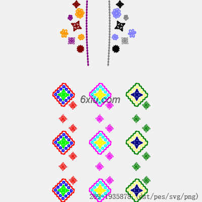 svg矢量绣花图下载