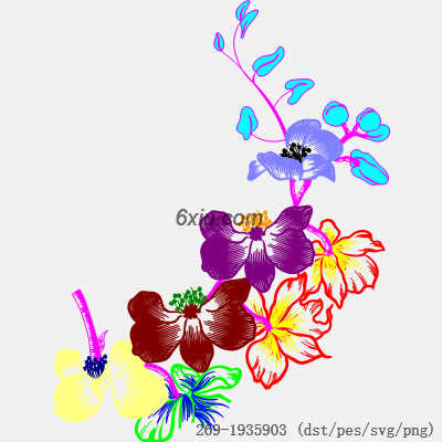 svg矢量绣花图下载