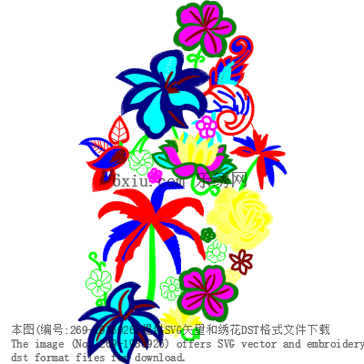 svg矢量绣花图下载
