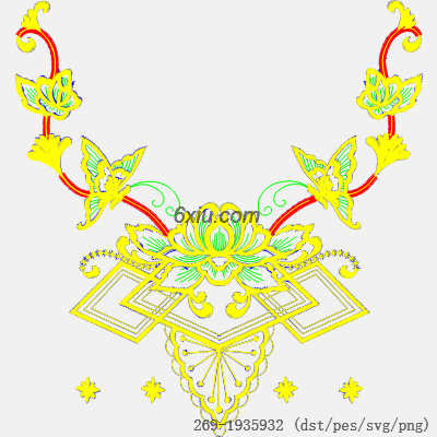 svg矢量绣花图下载