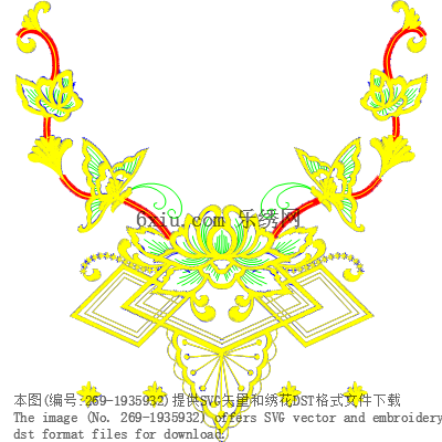 svg矢量绣花图下载