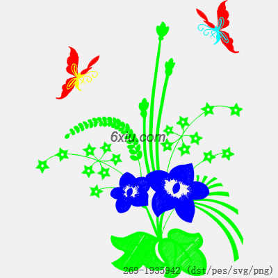 svg矢量绣花图下载