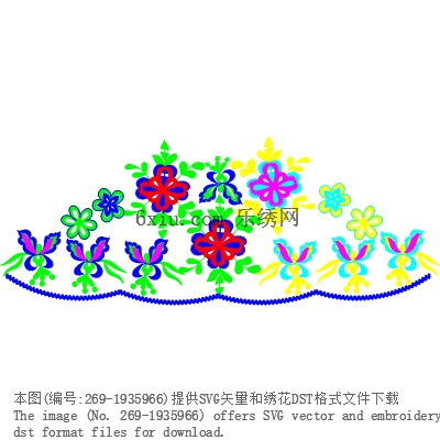 svg矢量绣花图下载