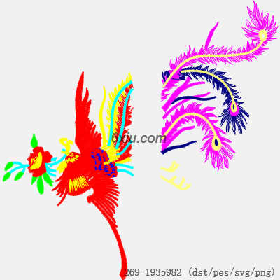 svg矢量绣花图下载