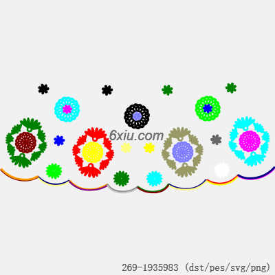 svg矢量绣花图下载