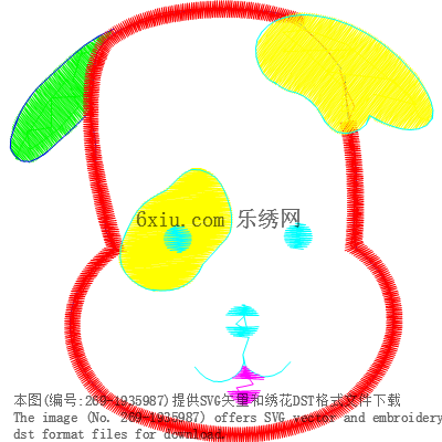 svg矢量绣花图下载