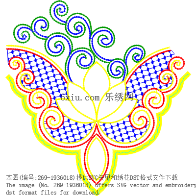 svg矢量绣花图下载