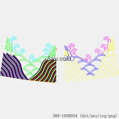 svg矢量绣花图下载