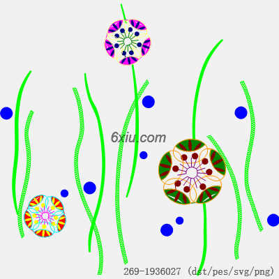 svg矢量绣花图下载