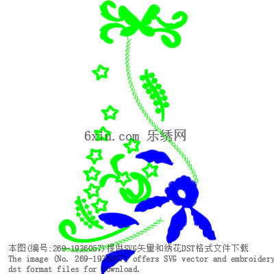 svg矢量绣花图下载