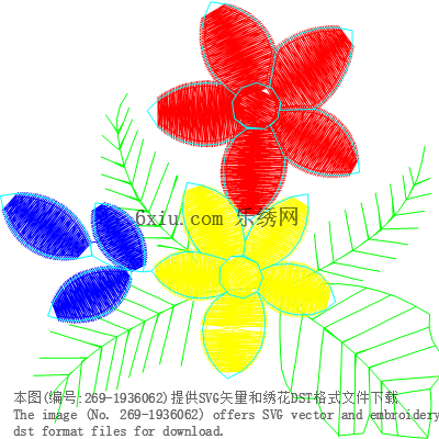 svg矢量绣花图下载