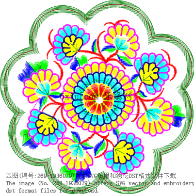 svg矢量绣花图下载