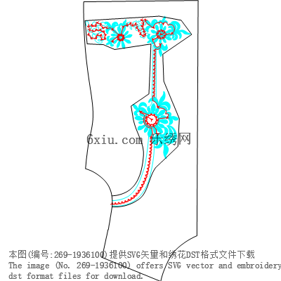 svg矢量绣花图下载
