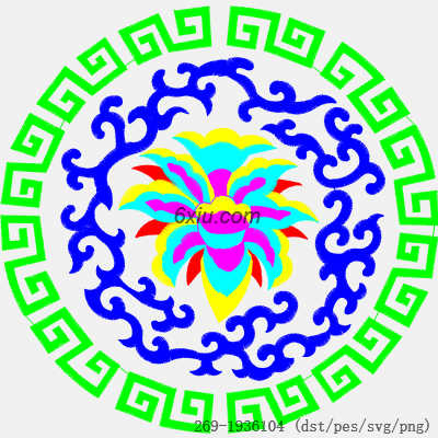 svg矢量绣花图下载