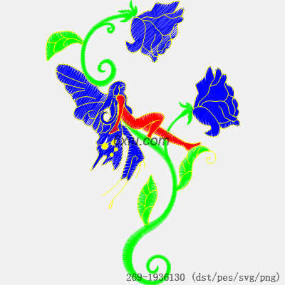 svg矢量绣花图下载