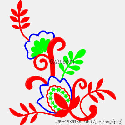 svg矢量绣花图下载