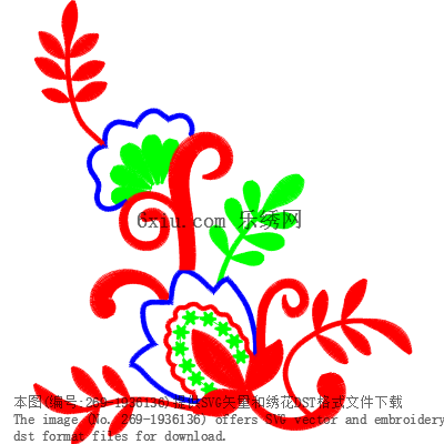 svg矢量绣花图下载