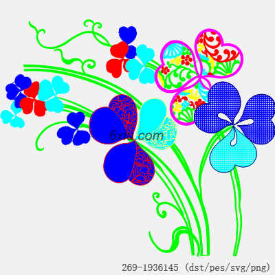 svg矢量绣花图下载