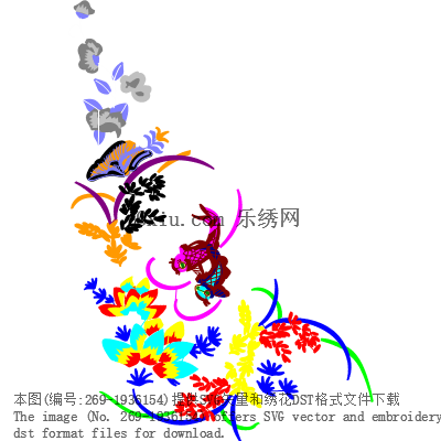 svg矢量绣花图下载