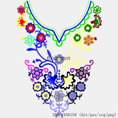 svg矢量绣花图下载