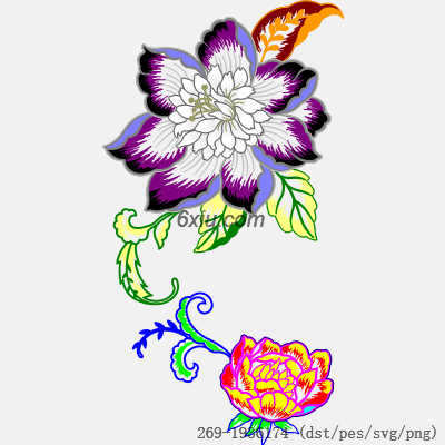 svg矢量绣花图下载