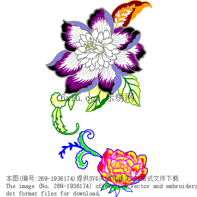 svg矢量绣花图下载