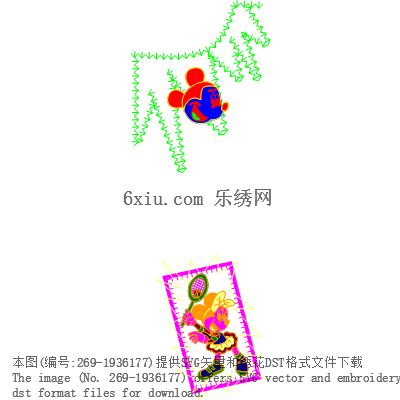 svg矢量绣花图下载