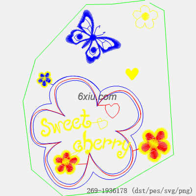 svg矢量绣花图下载