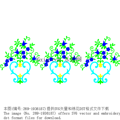 svg矢量绣花图下载