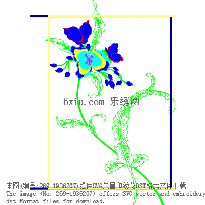 svg矢量绣花图下载