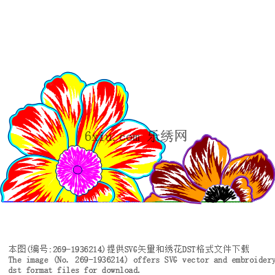 svg矢量绣花图下载