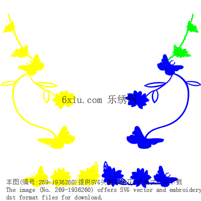 svg矢量绣花图下载