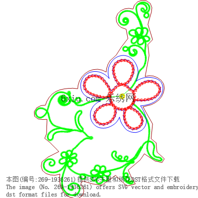 svg矢量绣花图下载