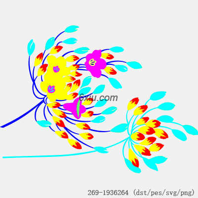 svg矢量绣花图下载