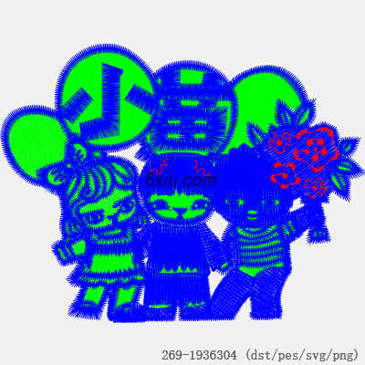 svg矢量绣花图下载