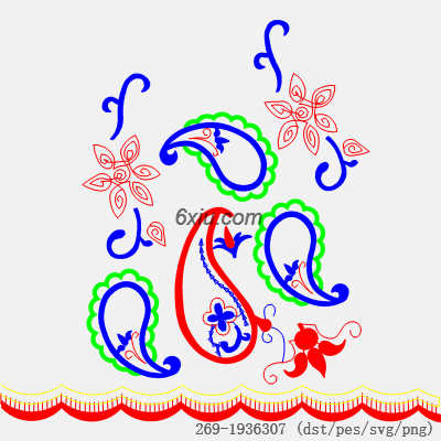 svg矢量绣花图下载