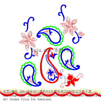 svg矢量绣花图下载