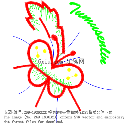 svg矢量绣花图下载